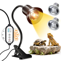TFNN Reptile Heat Lamp Bell-mouth design for wider UVB exposure and efficient heating.