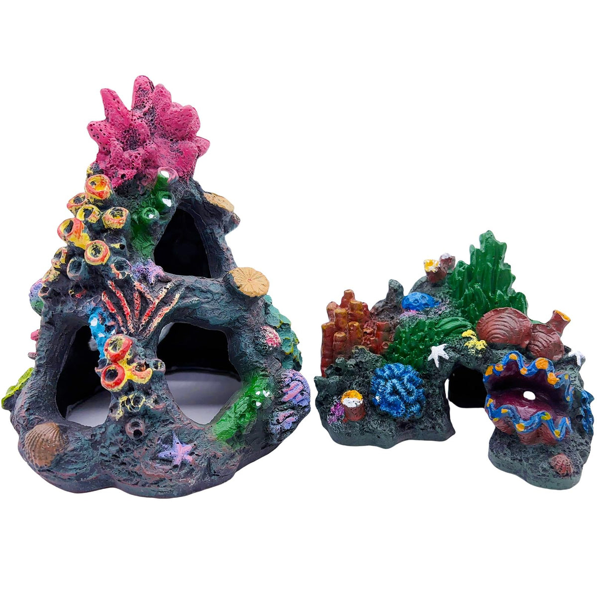 TFWADMX aquarium coral decoration resin adds vibrant, natural habitat for fish.