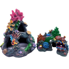 TFWADMX aquarium coral decoration resin adds vibrant, natural habitat for fish.