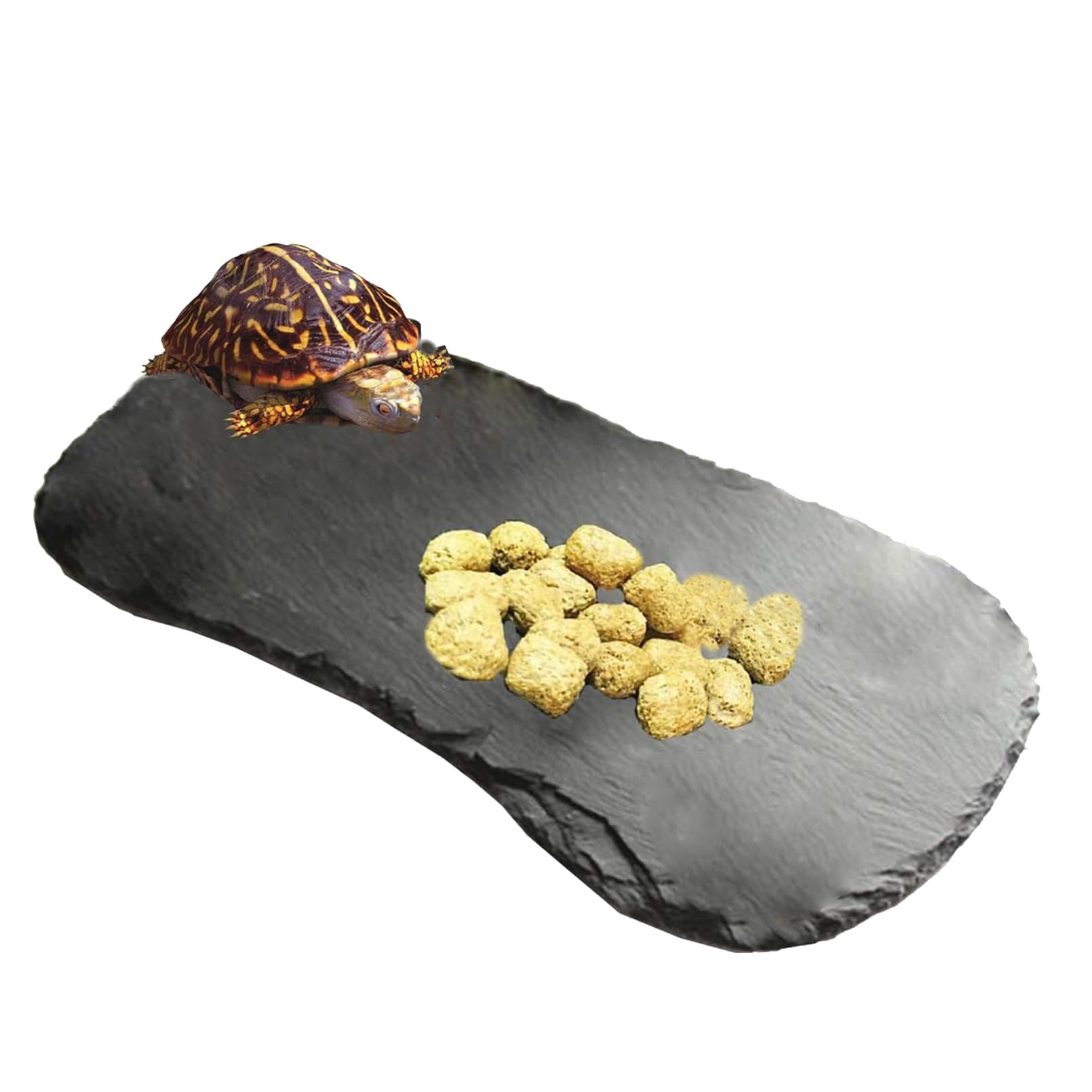 Tfwadmx reptile basking platform 13.5 x 8.0 provides a warm basking area under heat sources.