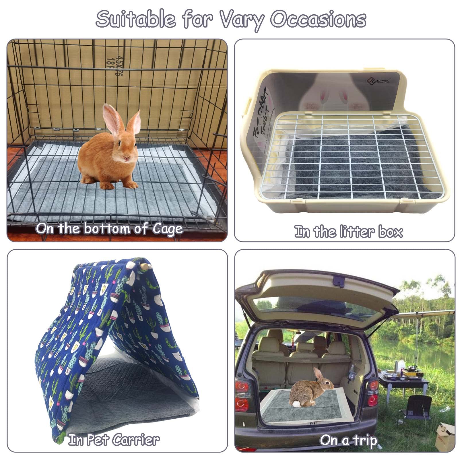 Tfwadmx small animal cage mat in use to keep surfaces dry.