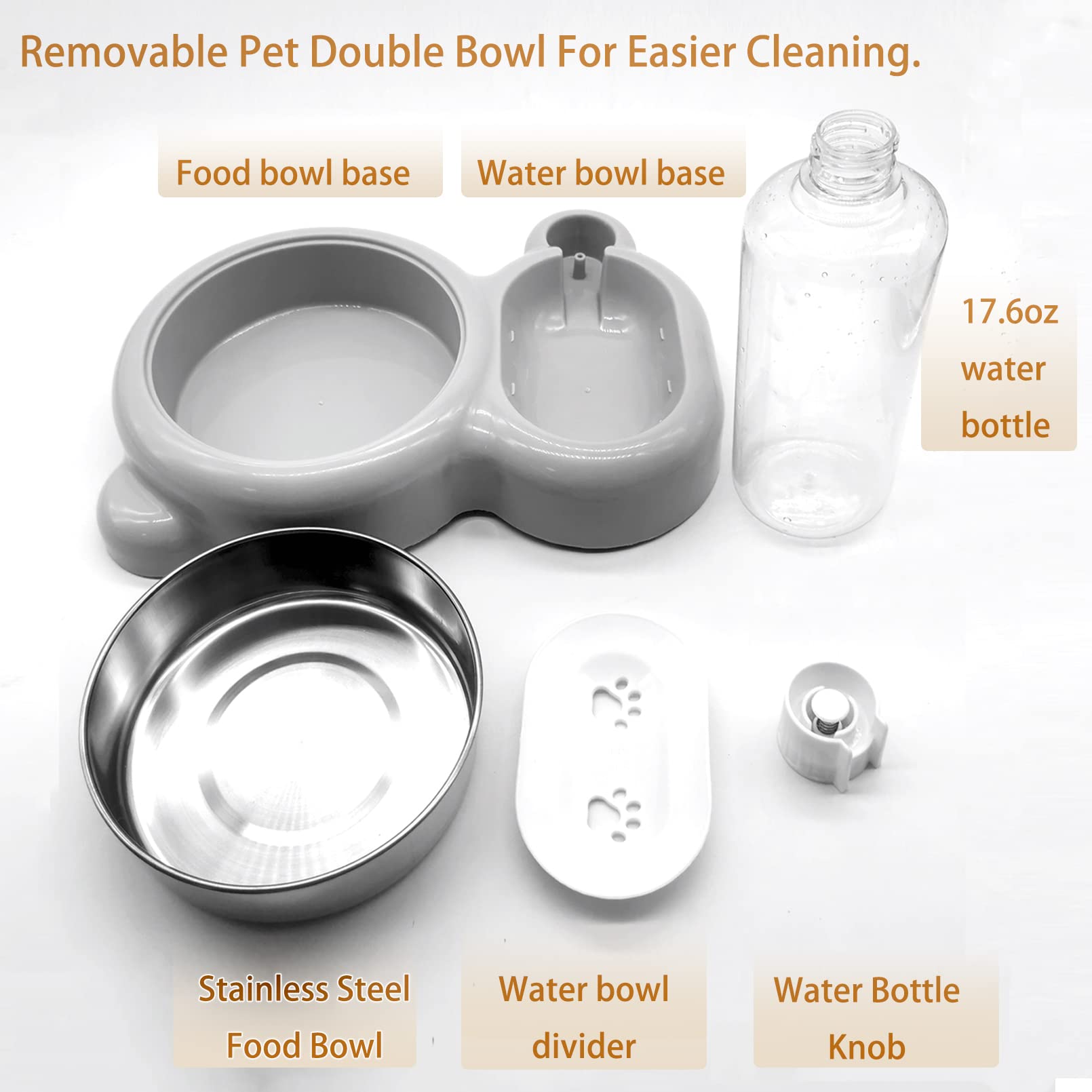 Tfwadmx stainless steel bowl close-up emphasizes durable, easy-clean materials