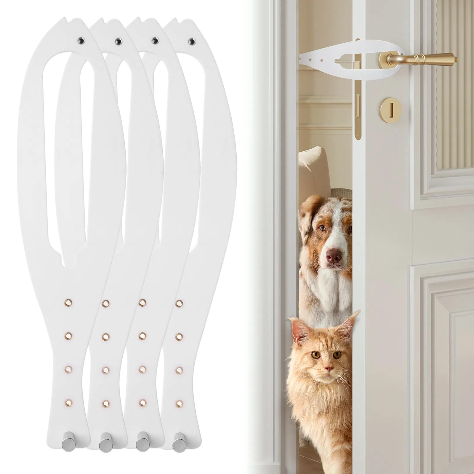 TGIOW cat door latch packaging shows easy-install hardware