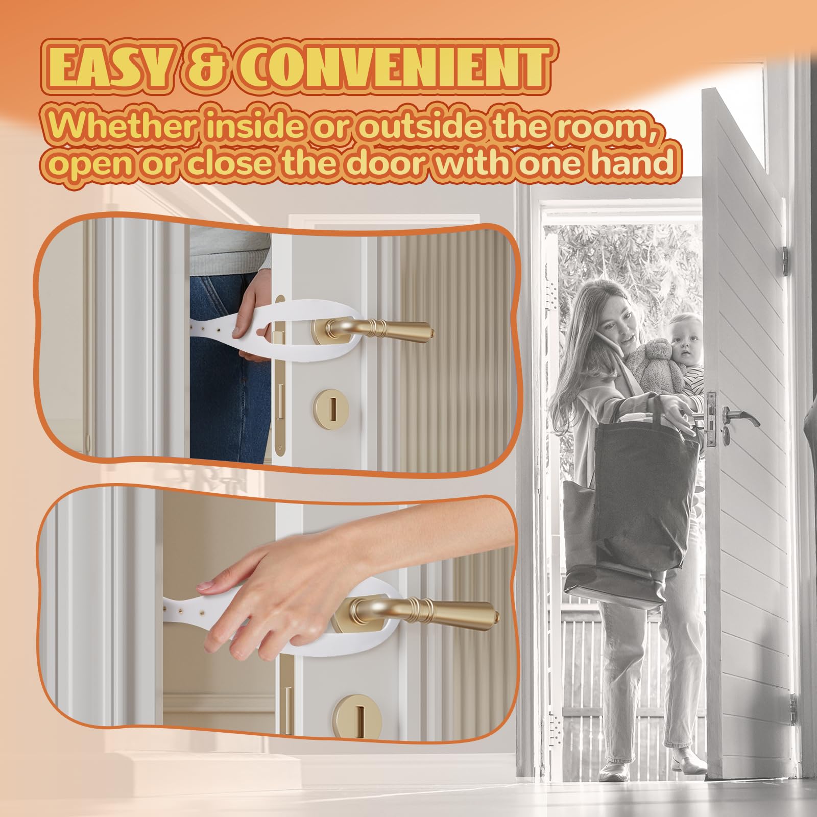 Five adjustable holes on TGIOW cat door latch close-up
