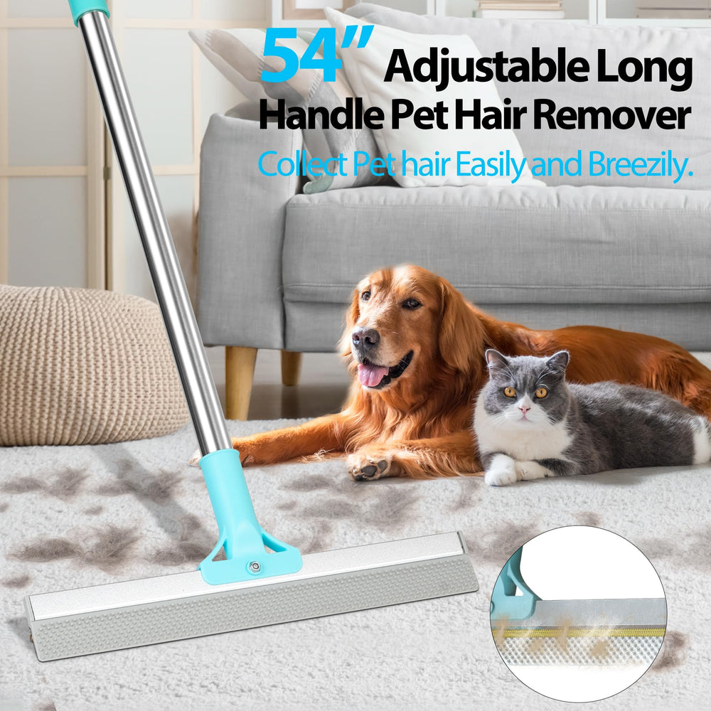 Thalomely Copper teeth lift fur from rugs and mats.
