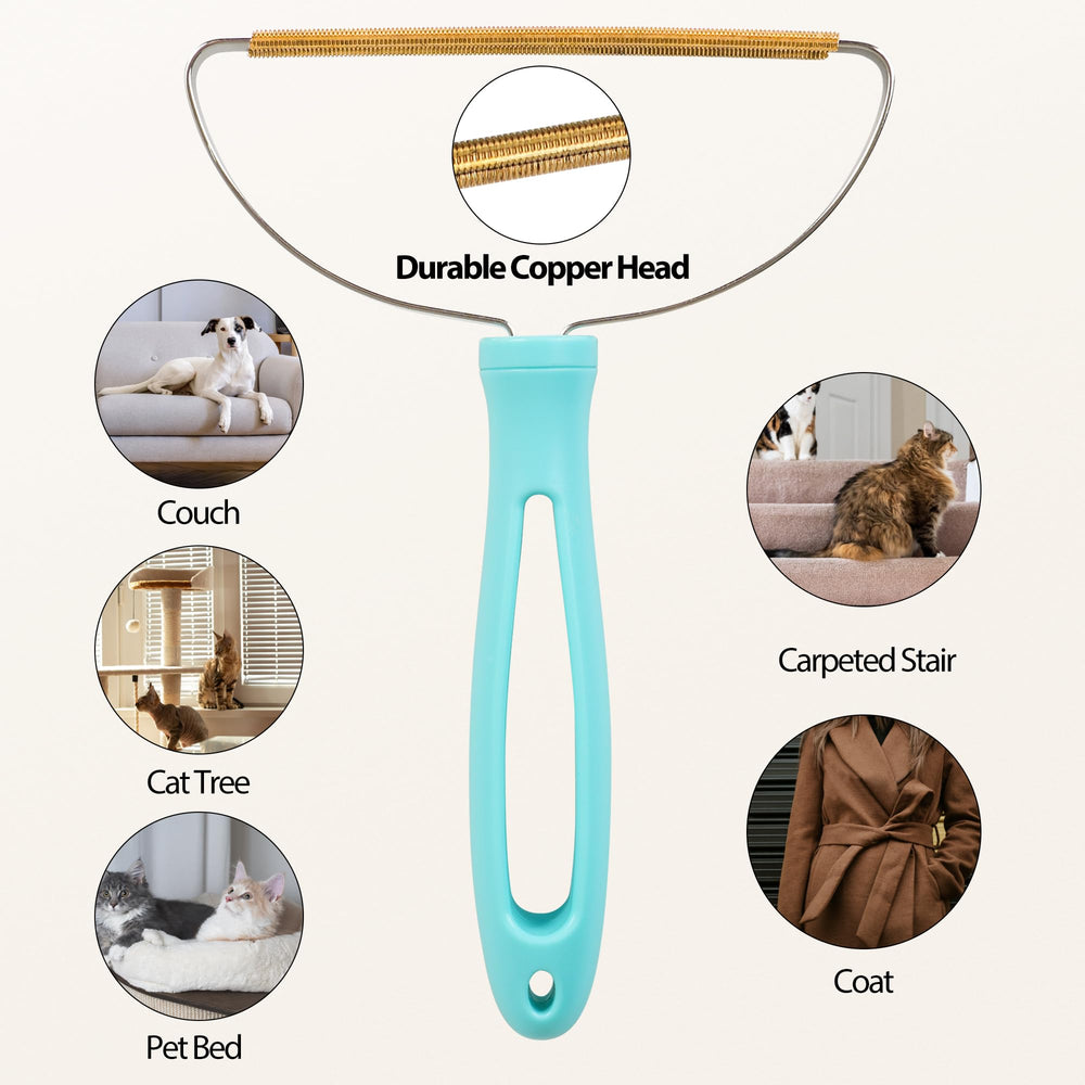 Thalomely Pet hair removal tool on carpets and wooden floors for deep cleaning.