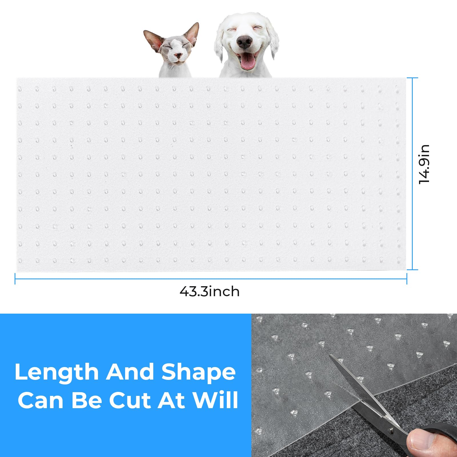 THAMIAO under-door protector clear creates barrier against pet scratches