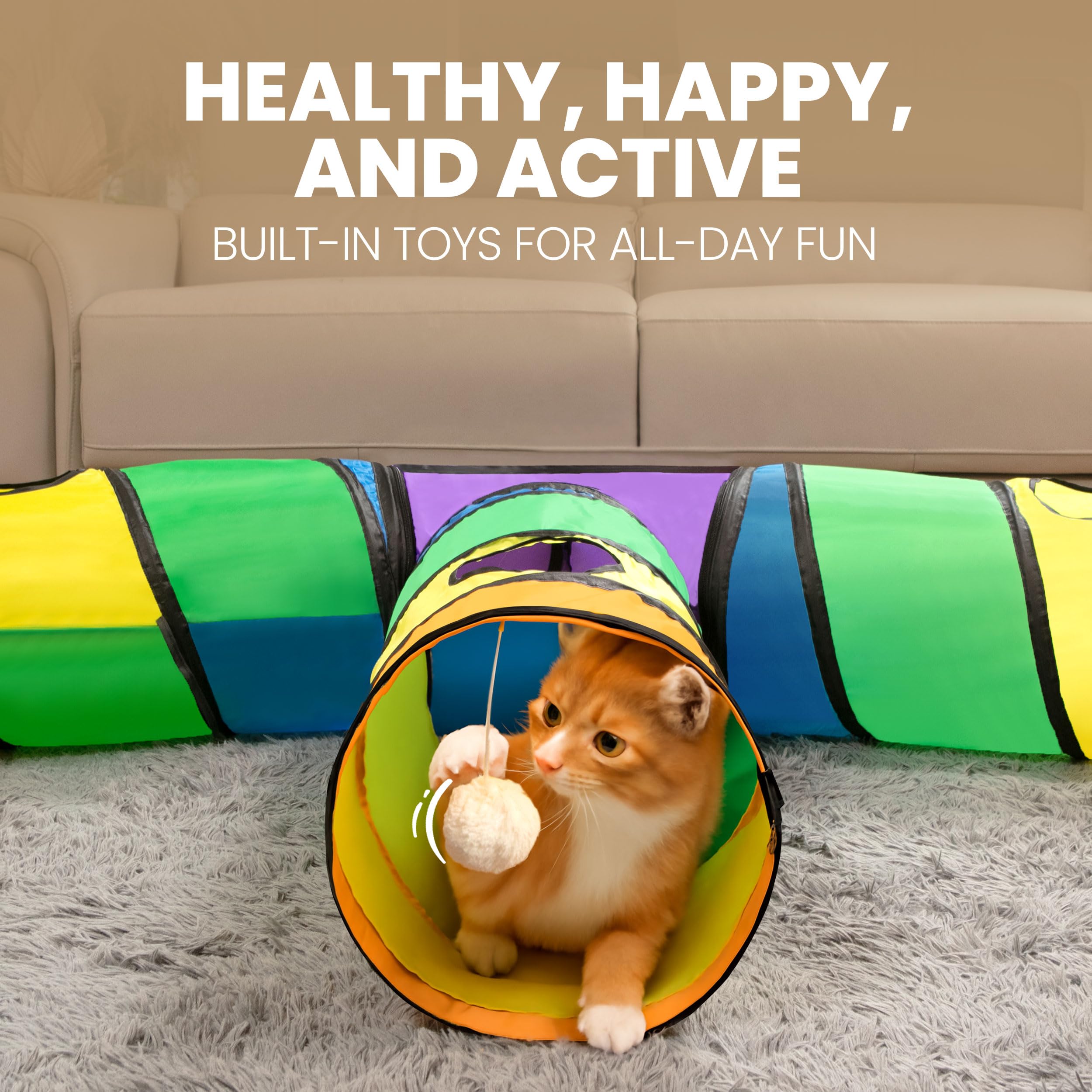 That Is Just Genius Genius Cat Tunnels pop-up tents invite curiosity with peepholes.