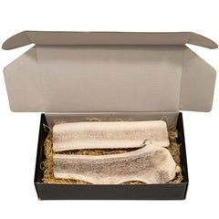 The Antler Box elk antler splits sized for extra-large chews