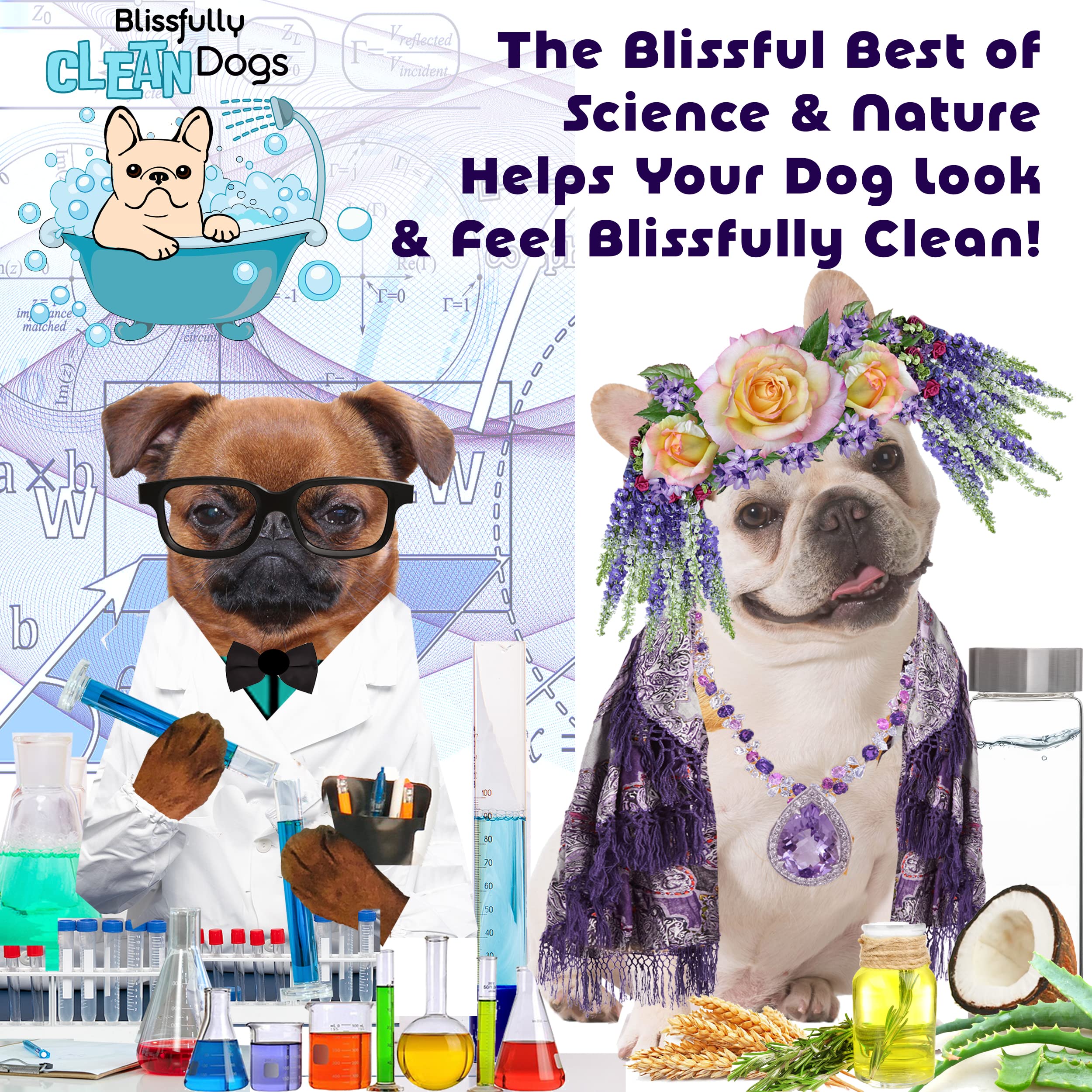 The Blissful Dog Gentle, alcohol-free formula suits sensitive skin.