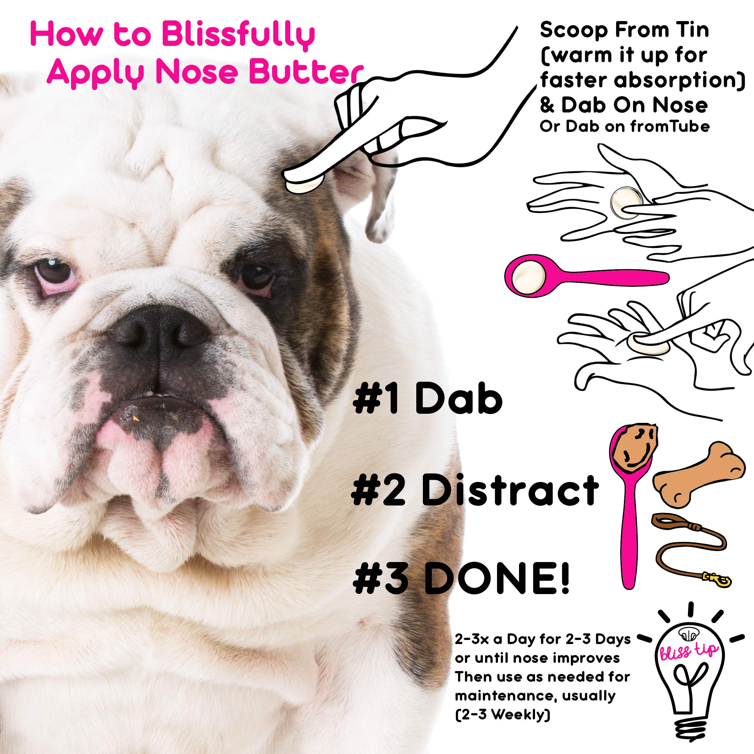 The Blissful Dog lick-safe formula suitable if your dog licks