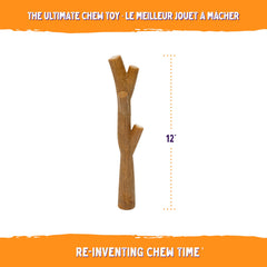 The Chew Club Bamboo Chew Toy close-up shows bamboo texture and safety.
