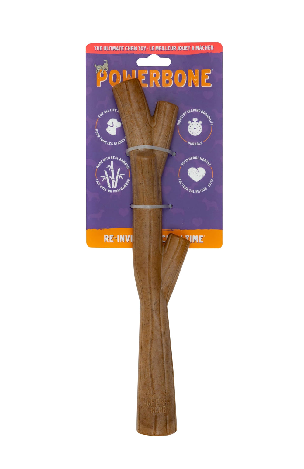Safety-focused The Chew Club non-toxic material for pet chewing.