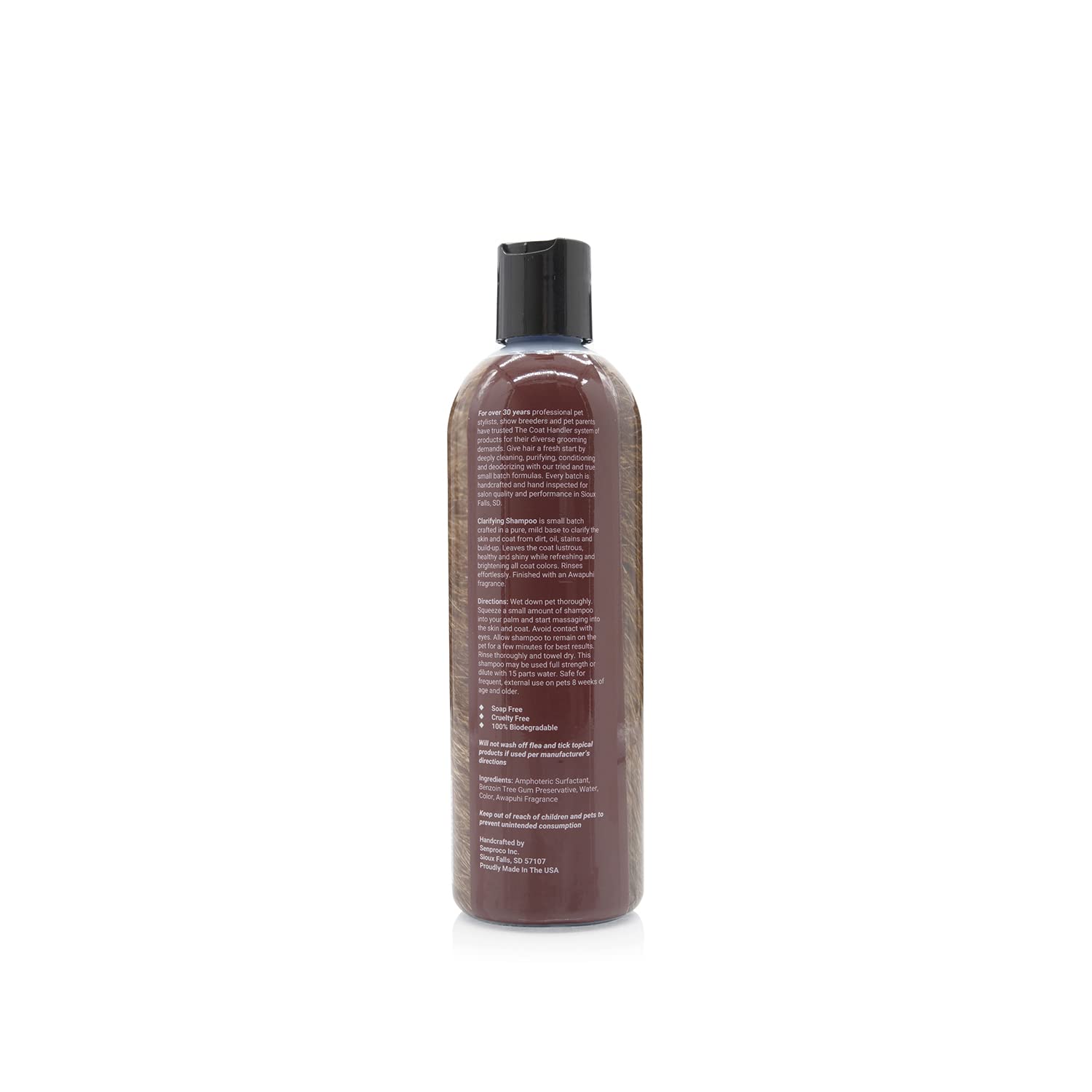 The Coat Handler clarifying dog shampoo foamy lather demonstrates rich cleansing for dirt and stains.