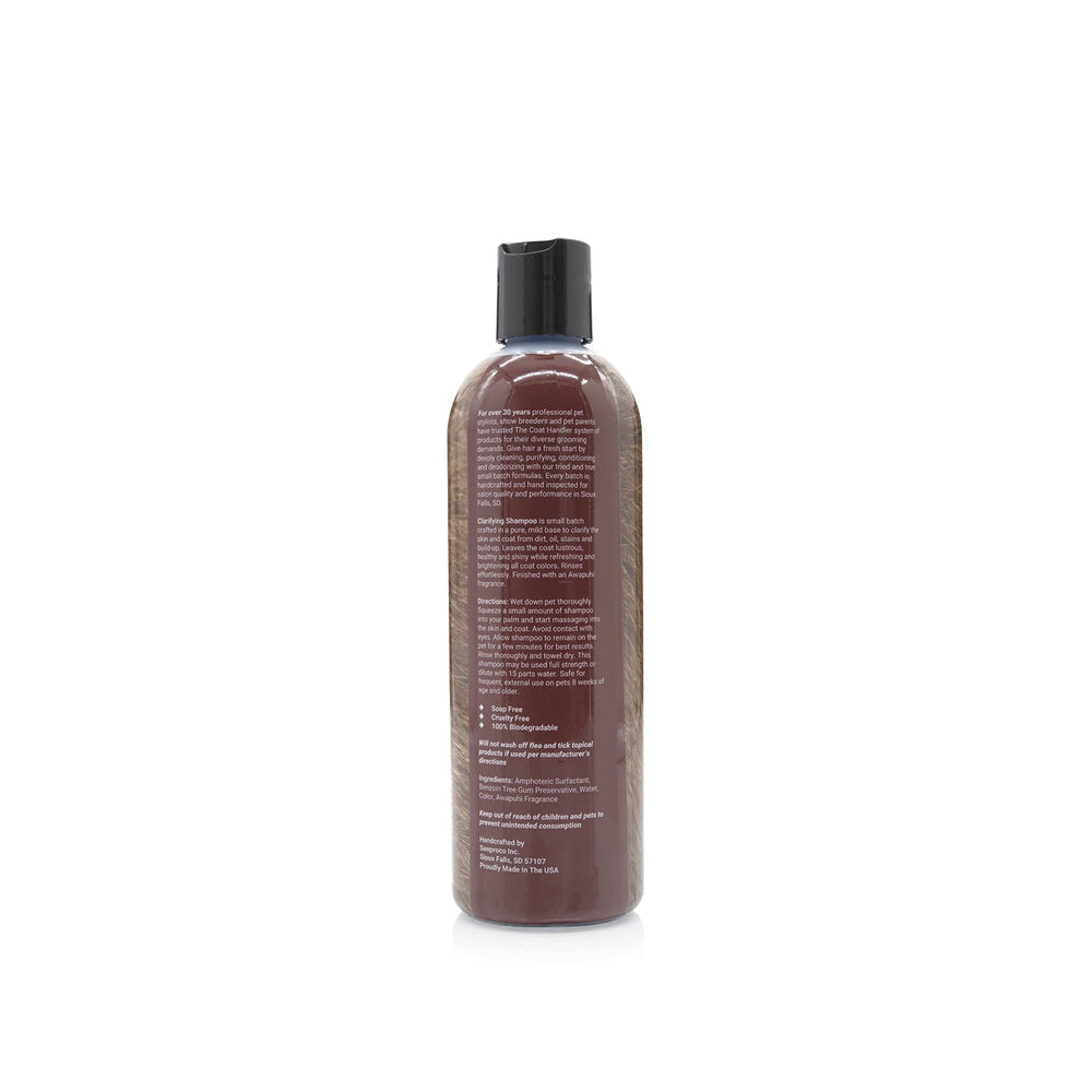 The Coat Handler clarifying dog shampoo foamy lather demonstrates rich cleansing for dirt and stains.