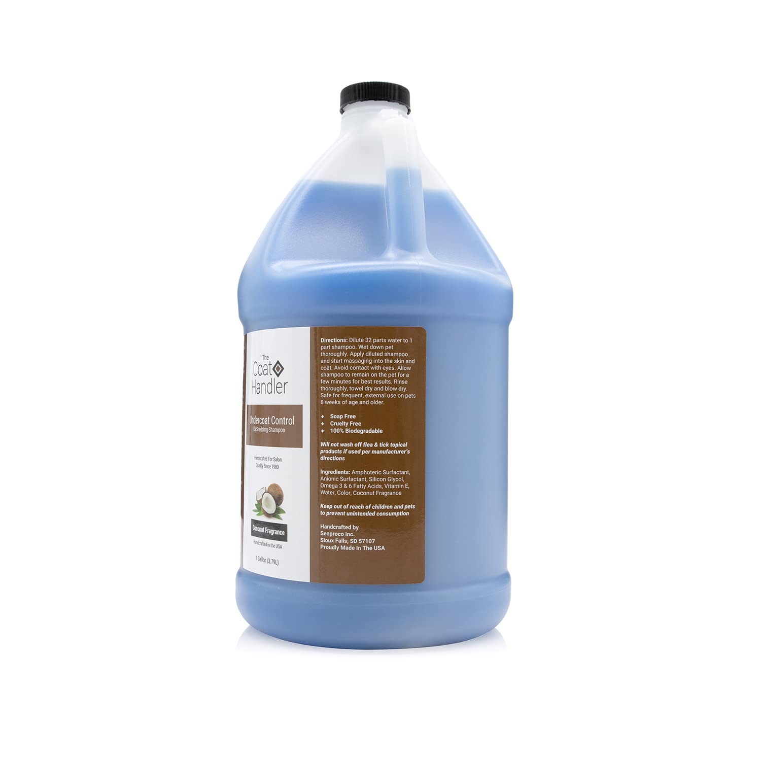 The Coat Handler all-natural ingredients highlight eco-friendly, gentle cleansing.