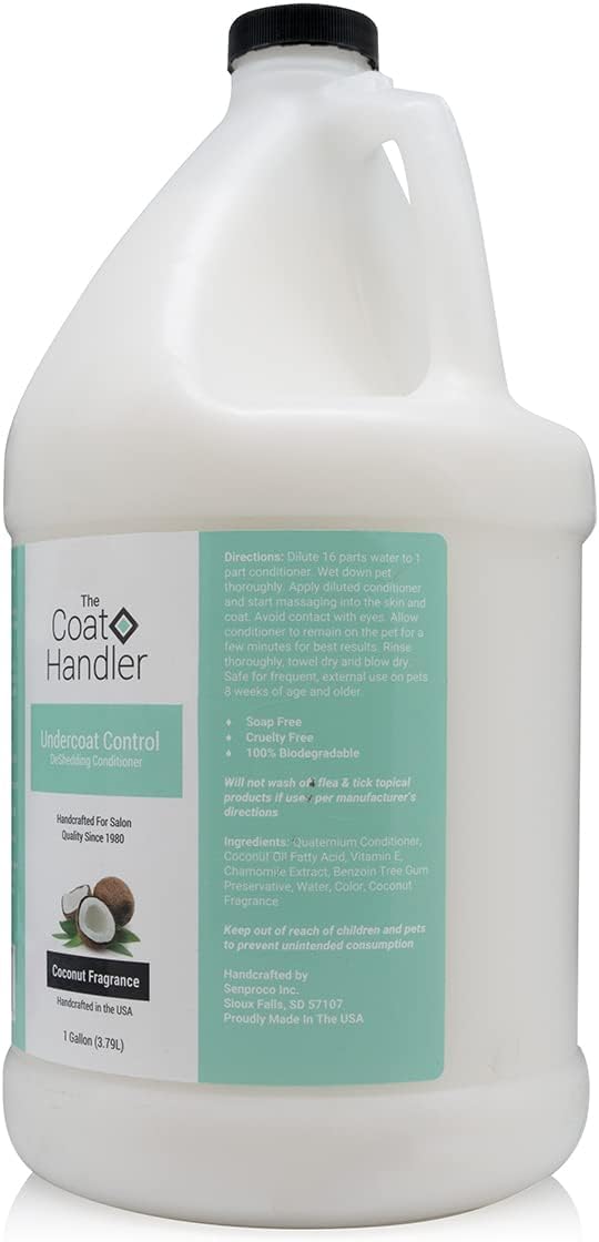 The Coat Handler undercoat control lather-suds demonstrates deep cleansing and moisture delivery.