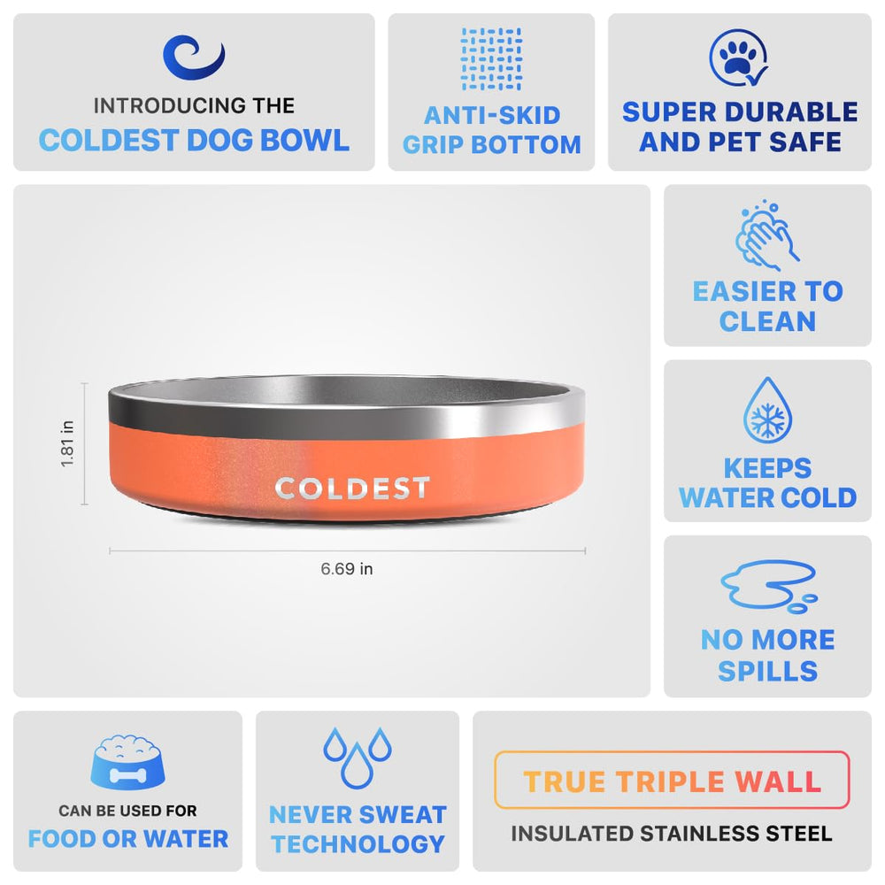The Coldest Water 21 oz bowl is perfect for pets from cats to dogs.