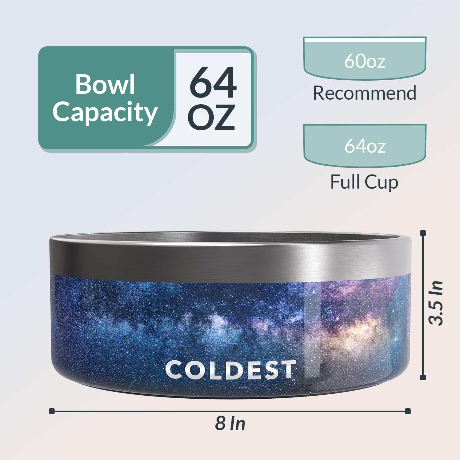 The Coldest Dog Bowl offers spill-proof design for clean feeding areas.