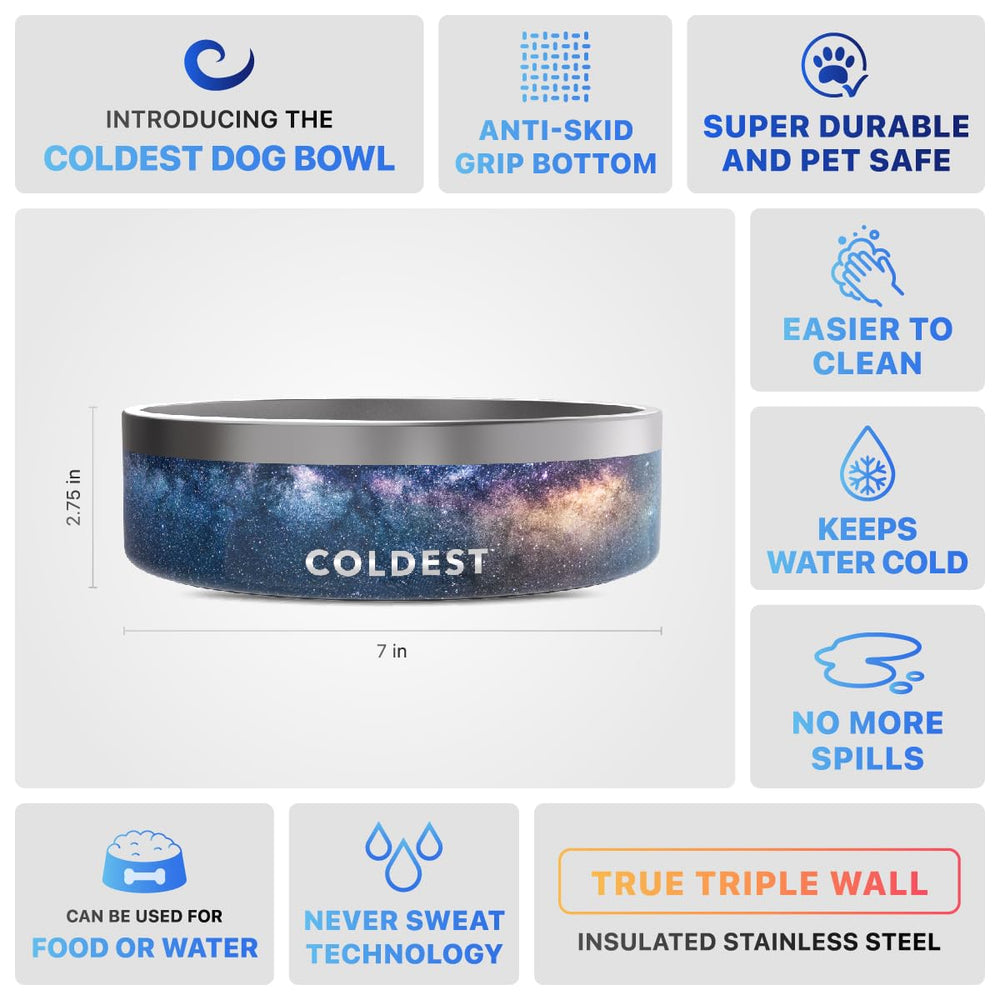 The Coldest Water dishwasher-safe dog bowl simplifies post-meal cleanup.