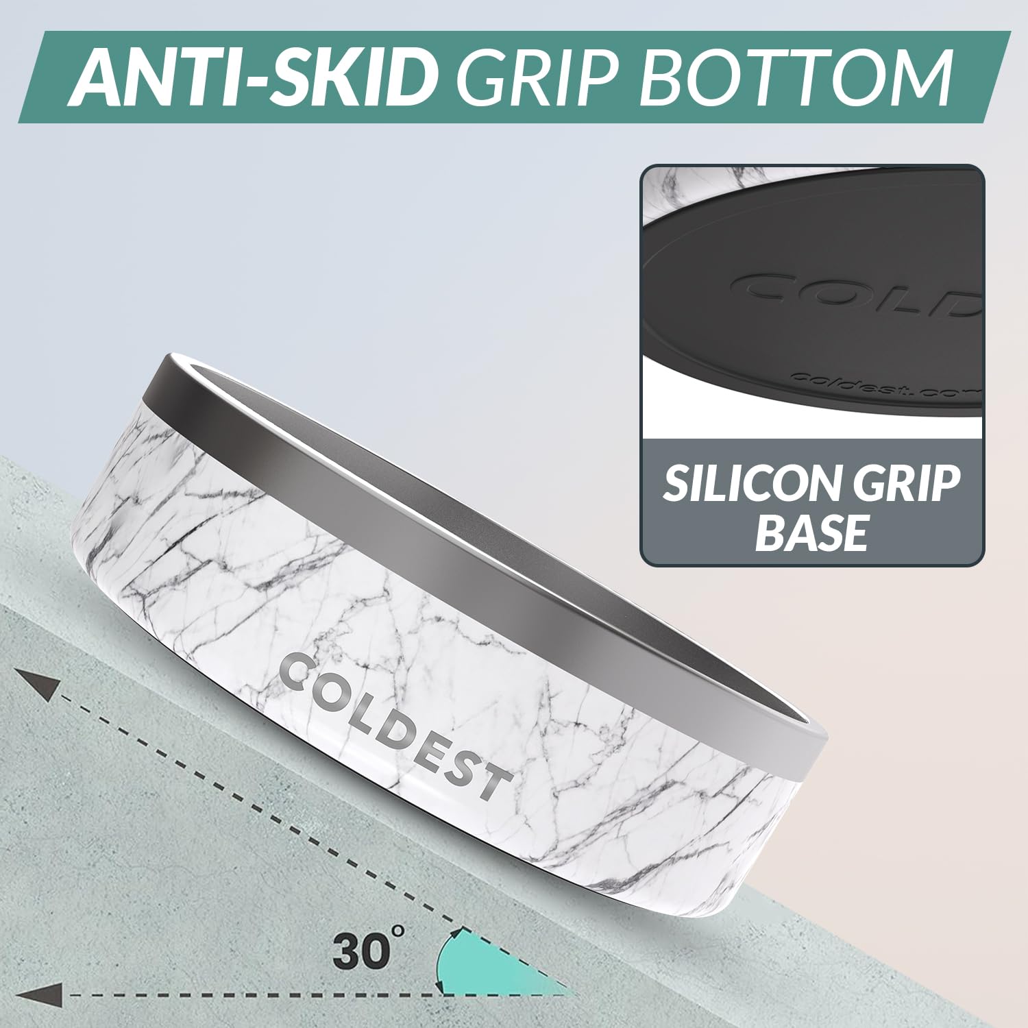 The Coldest Water dog bowl with anti rust stainless steel for longevity