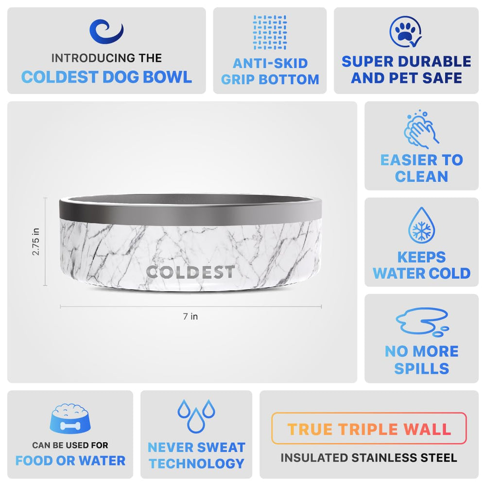 The Coldest Water bowl with dishwasher safe cleaning