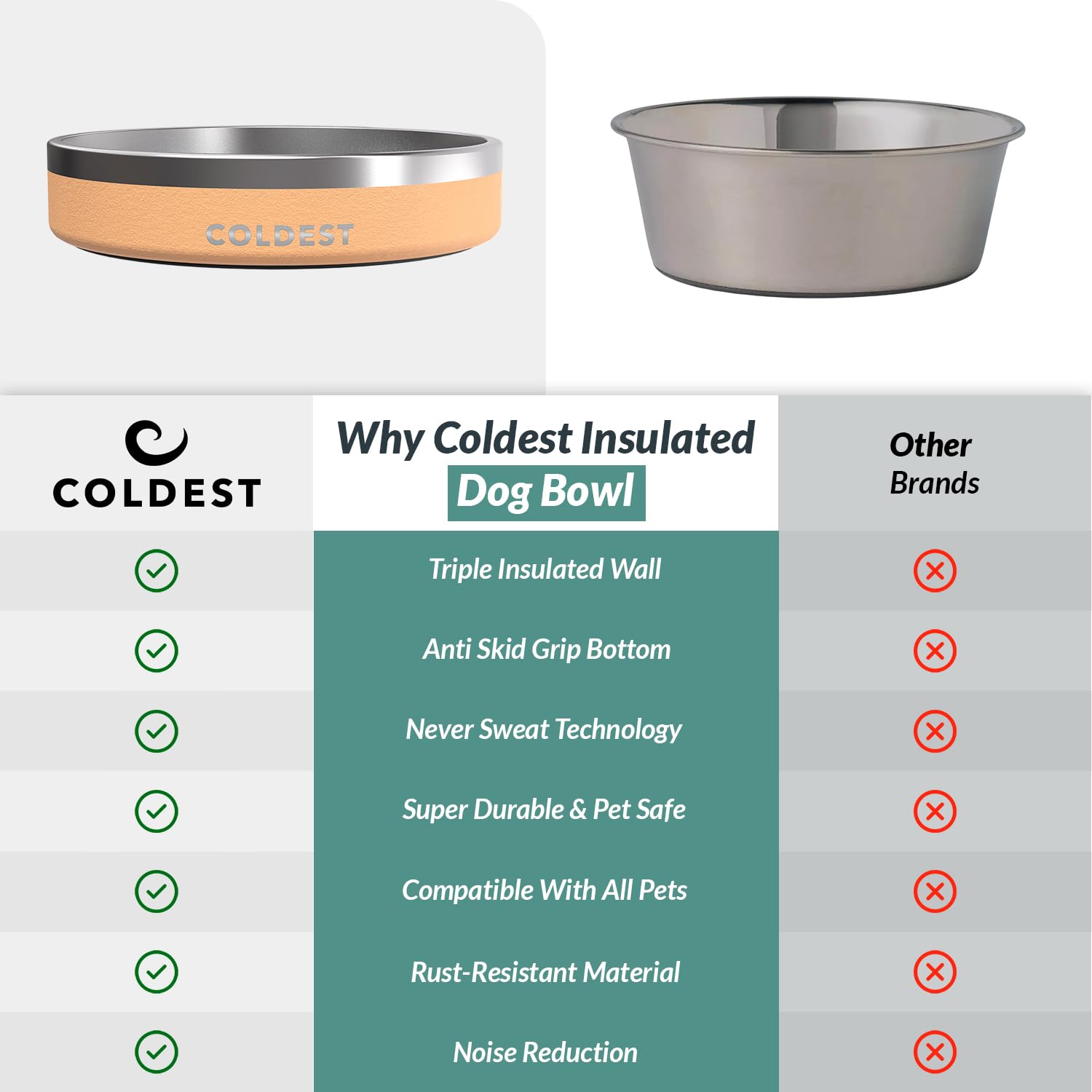 The Coldest Water dog bowl designed for dogs and cats