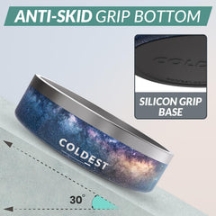 The Coldest Water non-slip base dog bowl prevents spills during meals.