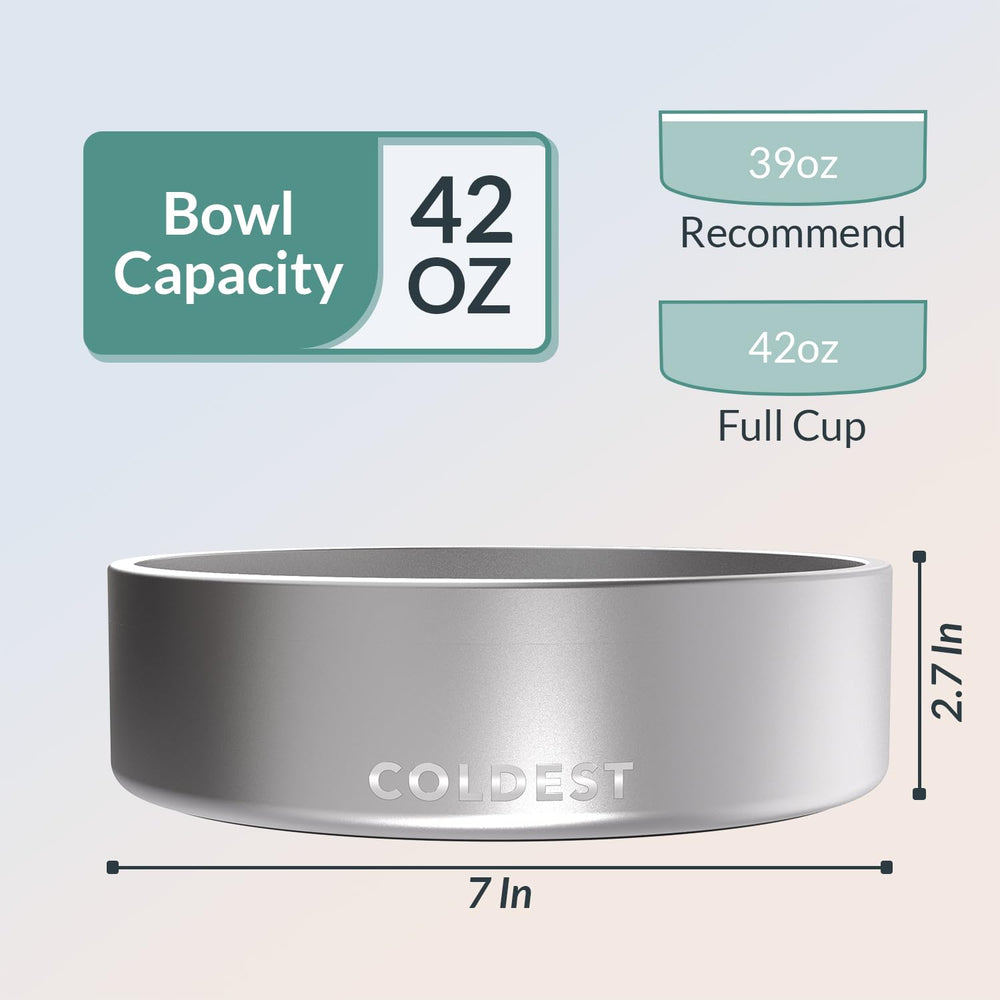 Rust-resistant stainless steel ensures durability for active pets and daily use.