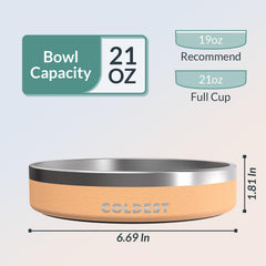 The Coldest Water bowl spill proof design keeps floors clean