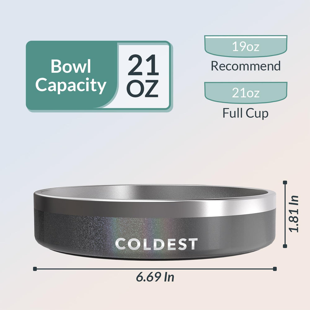 The Coldest Water rust-resistant stainless steel bowl side view durability