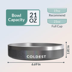 The Coldest Water rust-resistant stainless steel bowl side view durability