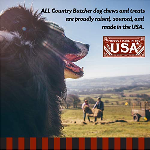 The Country Butcher knee caps serving size for dogs of all sizes.
