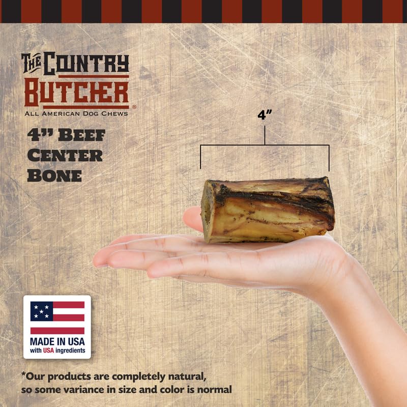 The Country Butcher beef marrow bones close-up reveals natural texture.