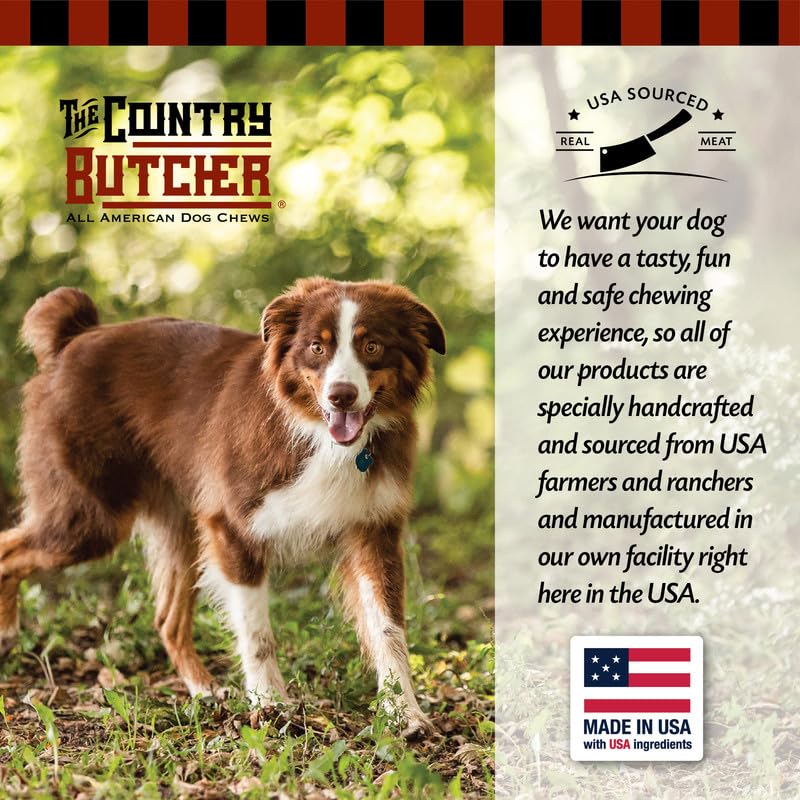 The Country Butcher beef marrow bones on display inspire calm chewing sessions for aggressive chewers.