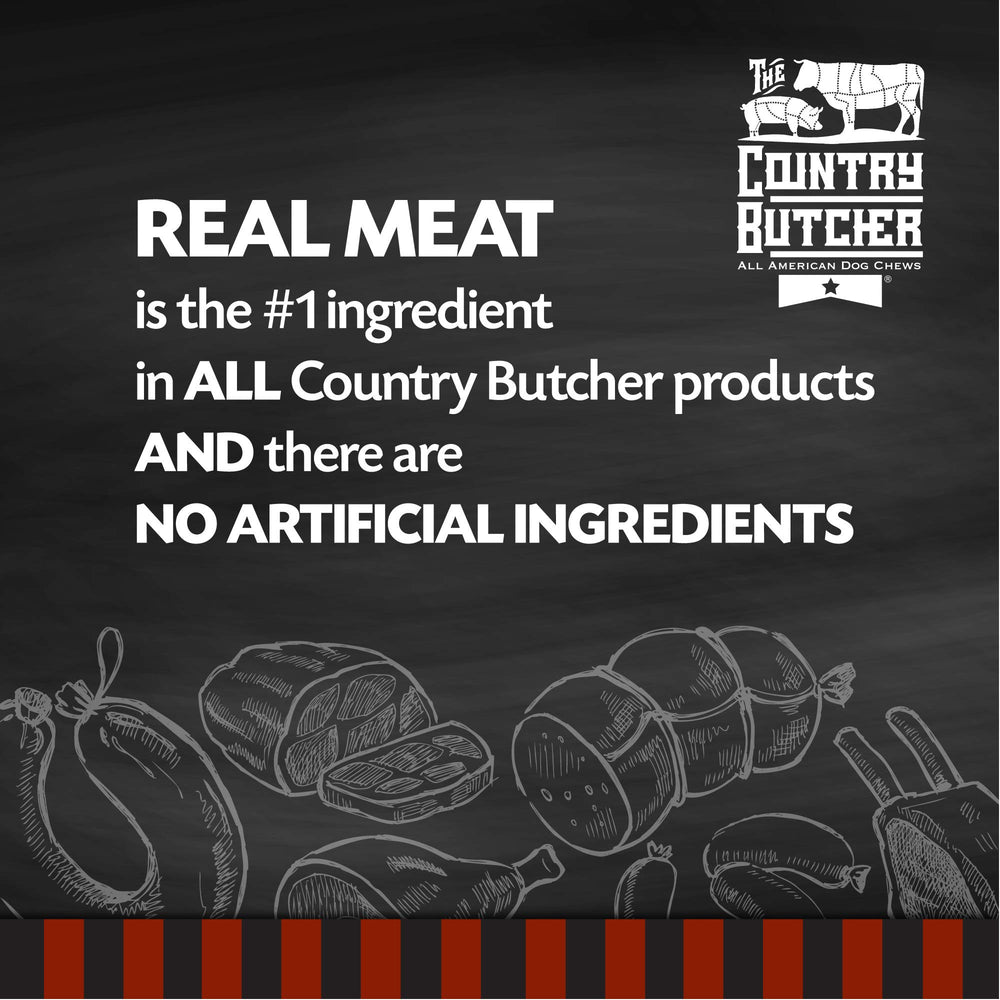 The Country Butcher beef knee caps natural single-ingredient chew benefits dogs.