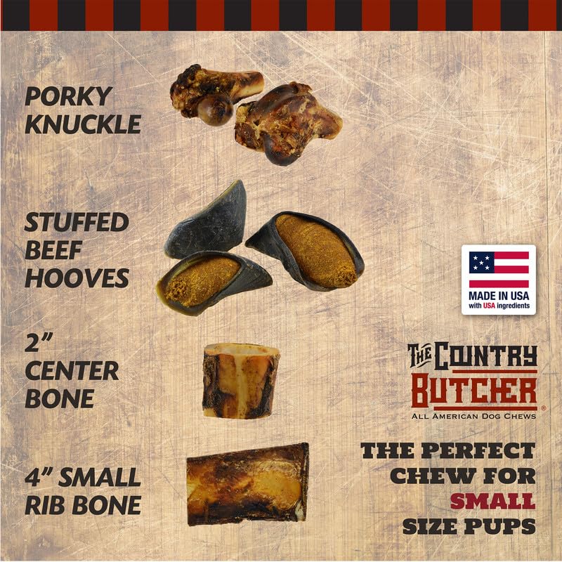 The Country Butcher durable knuckles provide a satisfying rawhide alternative