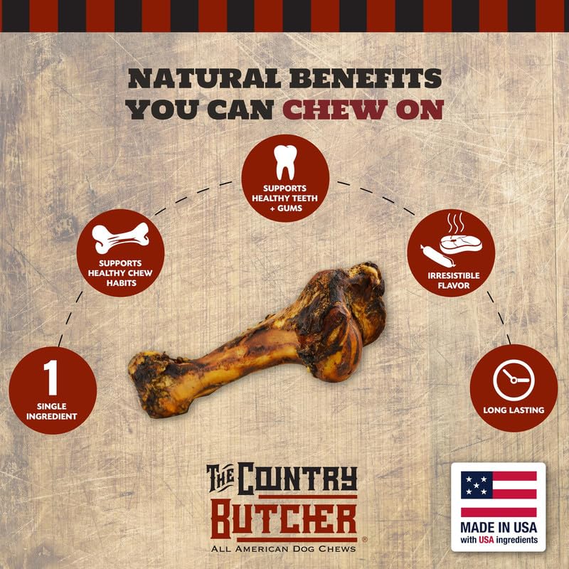 The Country Butcher Giant Dog Bone USA-made quality symbol.
