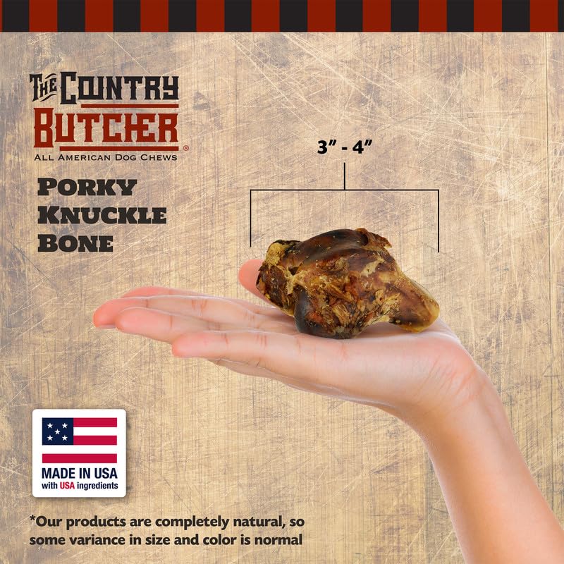 The Country Butcher Crown Knuckles close-up shows smoked beef aroma and tough texture