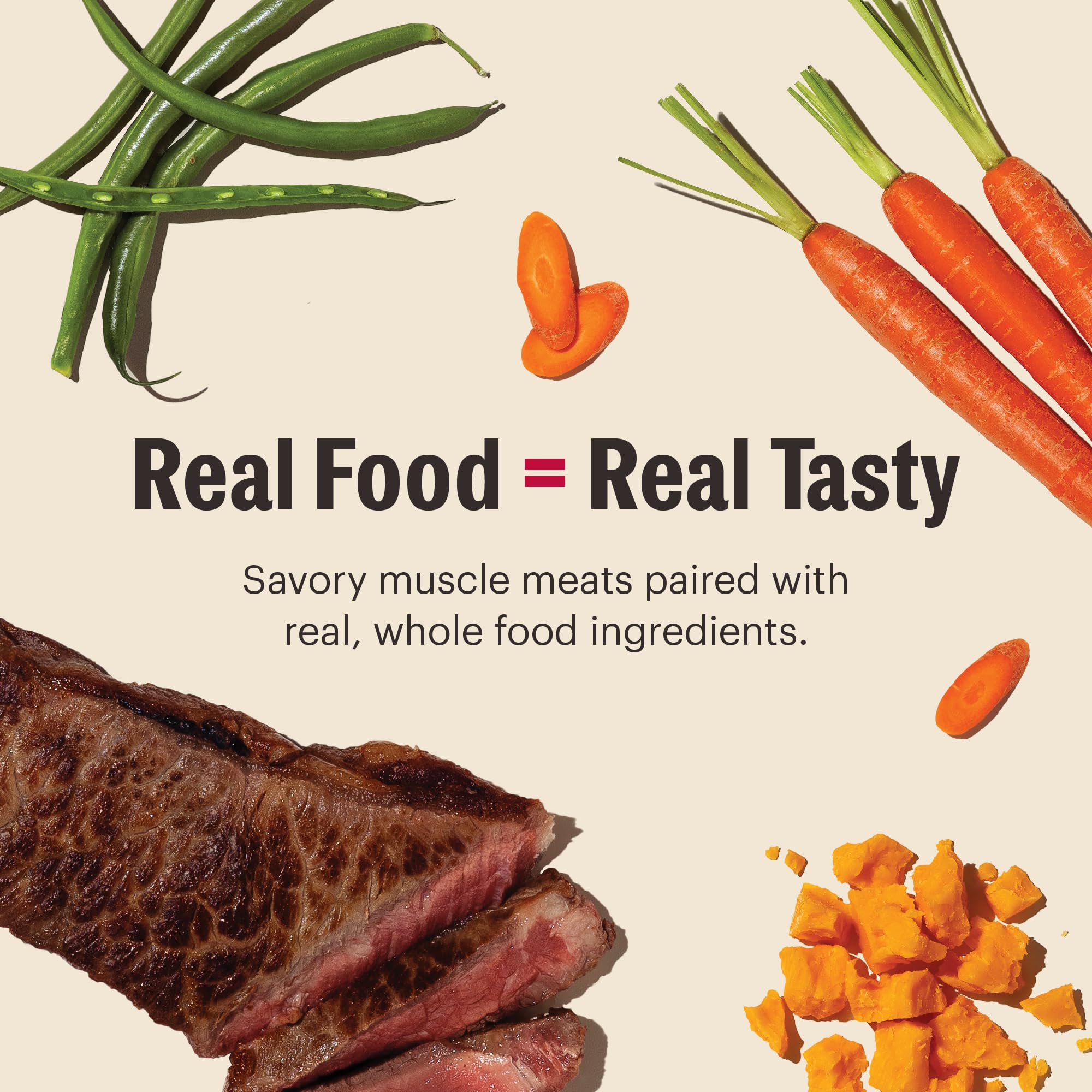 Kettle-cooked texture highlights quality ingredients and clean formula.