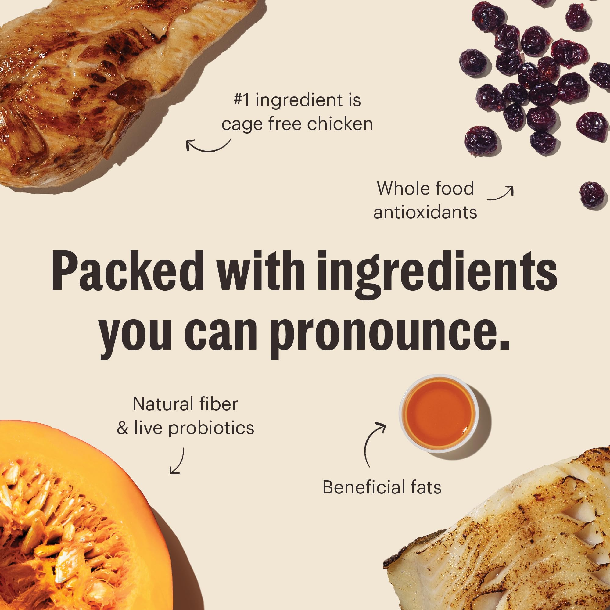 The Honest Kitchen cage-free chicken ingredient emphasizes high-quality protein