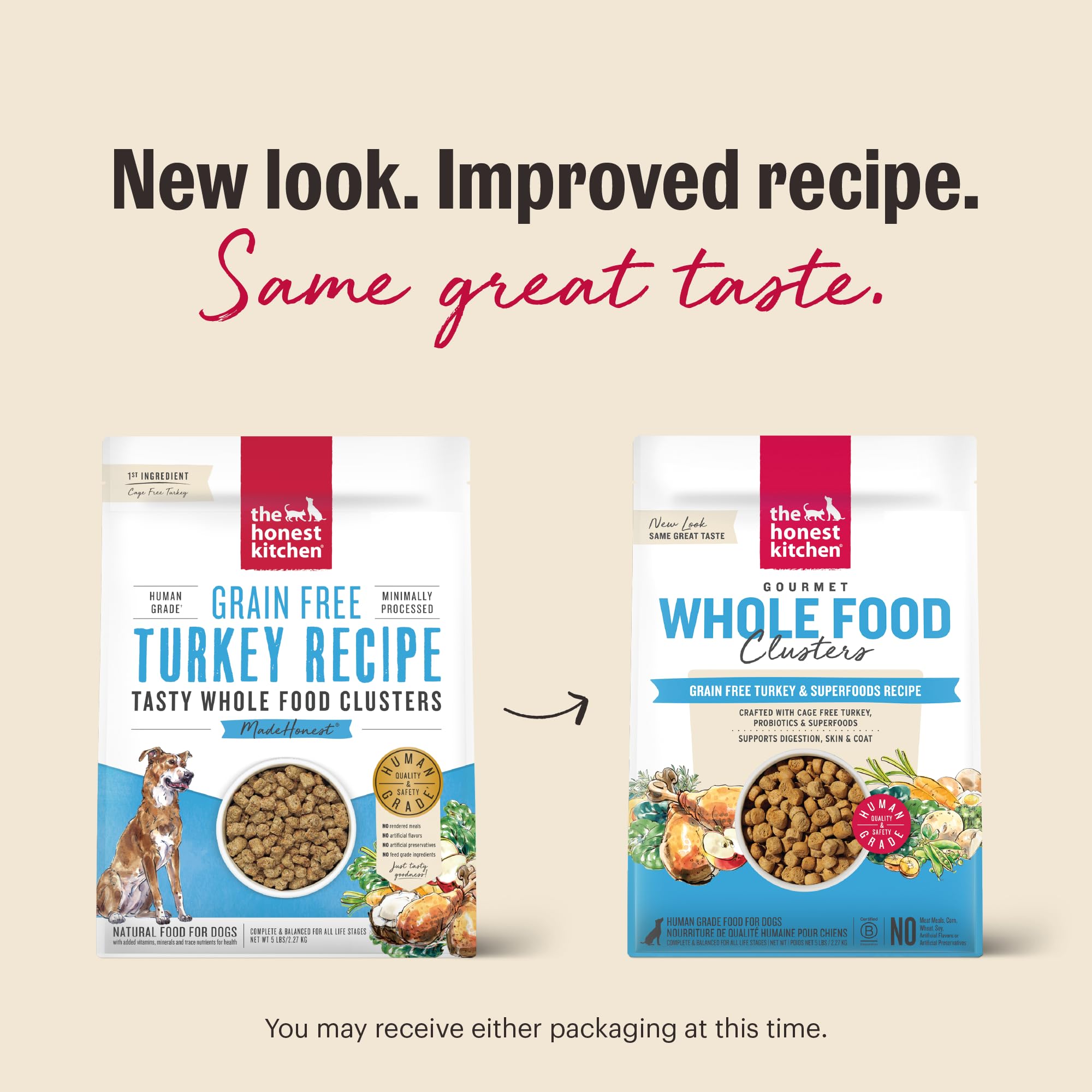 The Honest Kitchen cluster closeup reveals chunky texture ideal for meals.