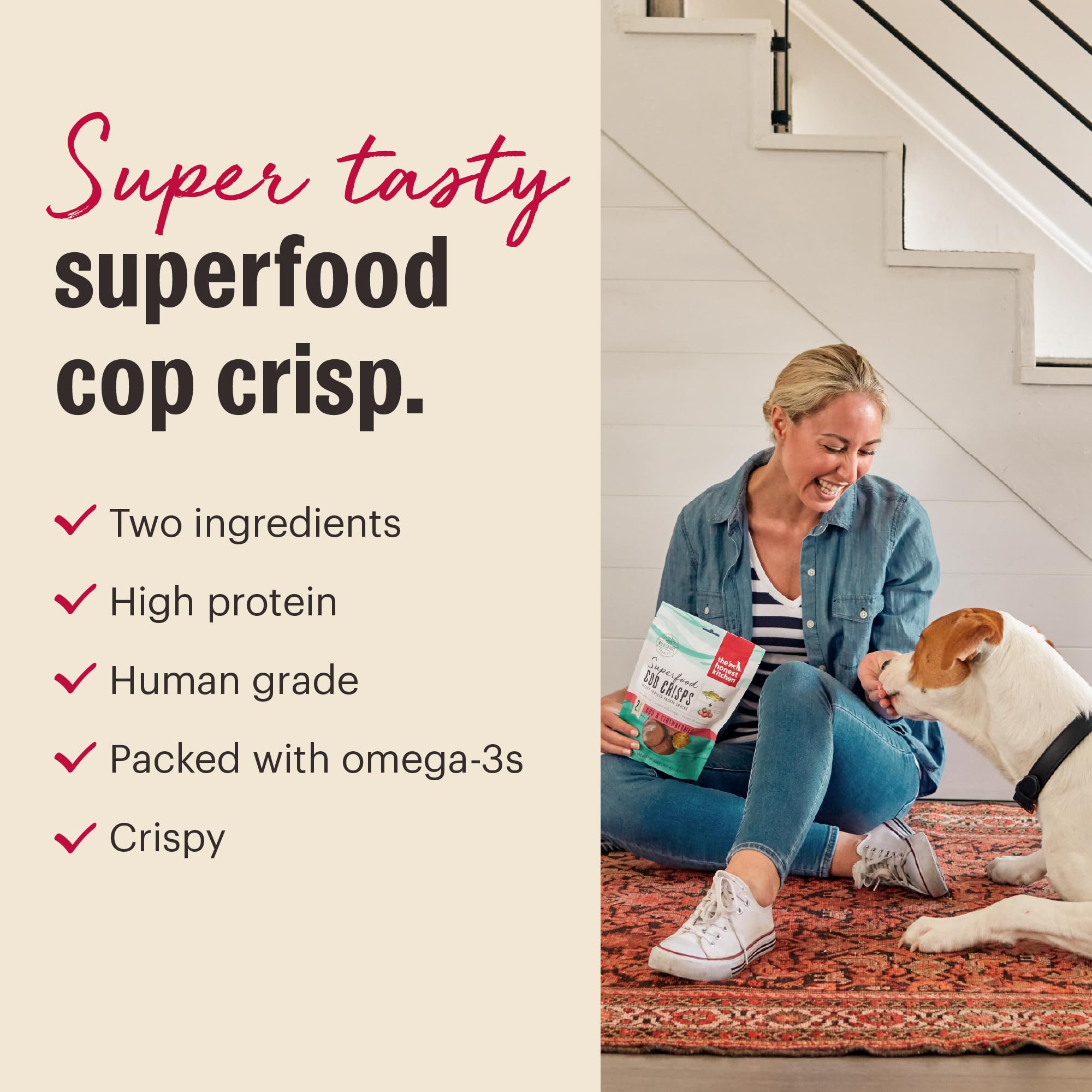 Crunchy texture close-up ideal for rewarding during training.