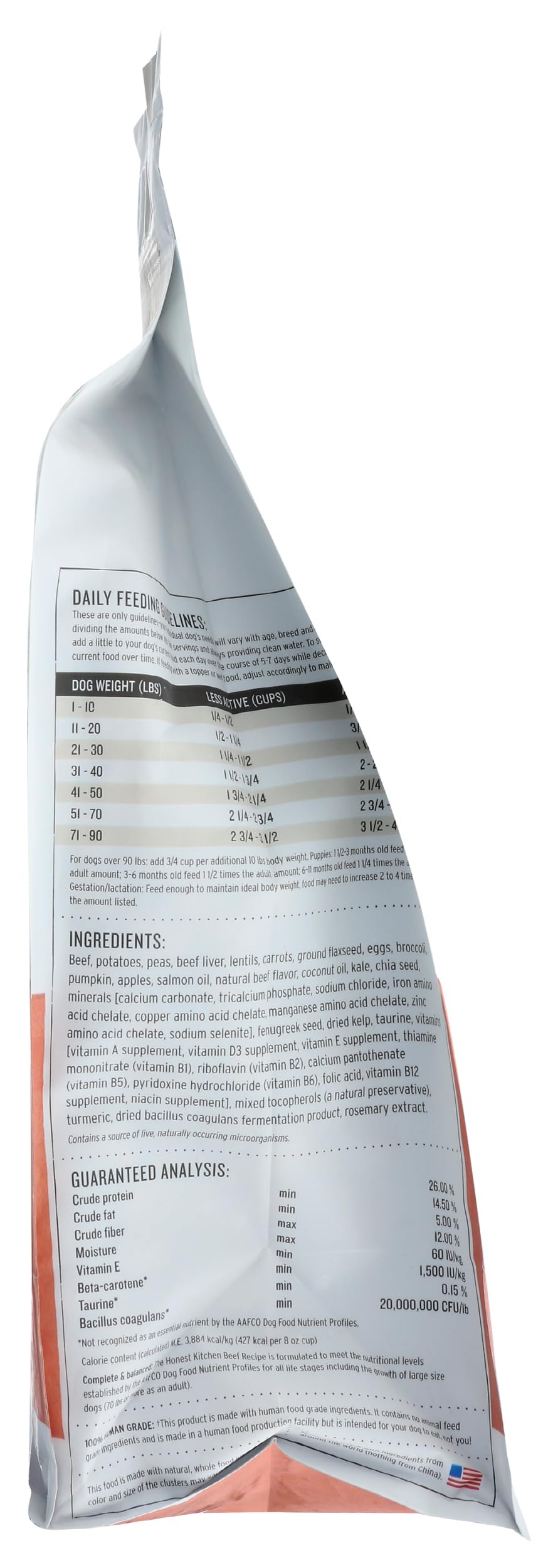 The Honest Kitchen cold-pressed clusters retain aroma and flavor.