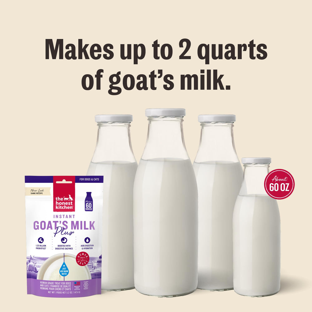 Serving suggestion showing creamy texture as a tasty meal enhancer for dogs and cats.