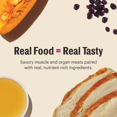 The Honest Kitchen human-grade turkey cat food produced in a US facility.