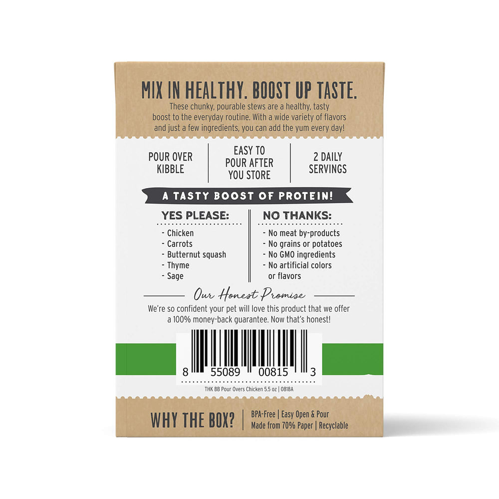 The Honest Kitchen human-grade dog food chicken stew pack 12 adds premium, safe nutrition to dinnertime.