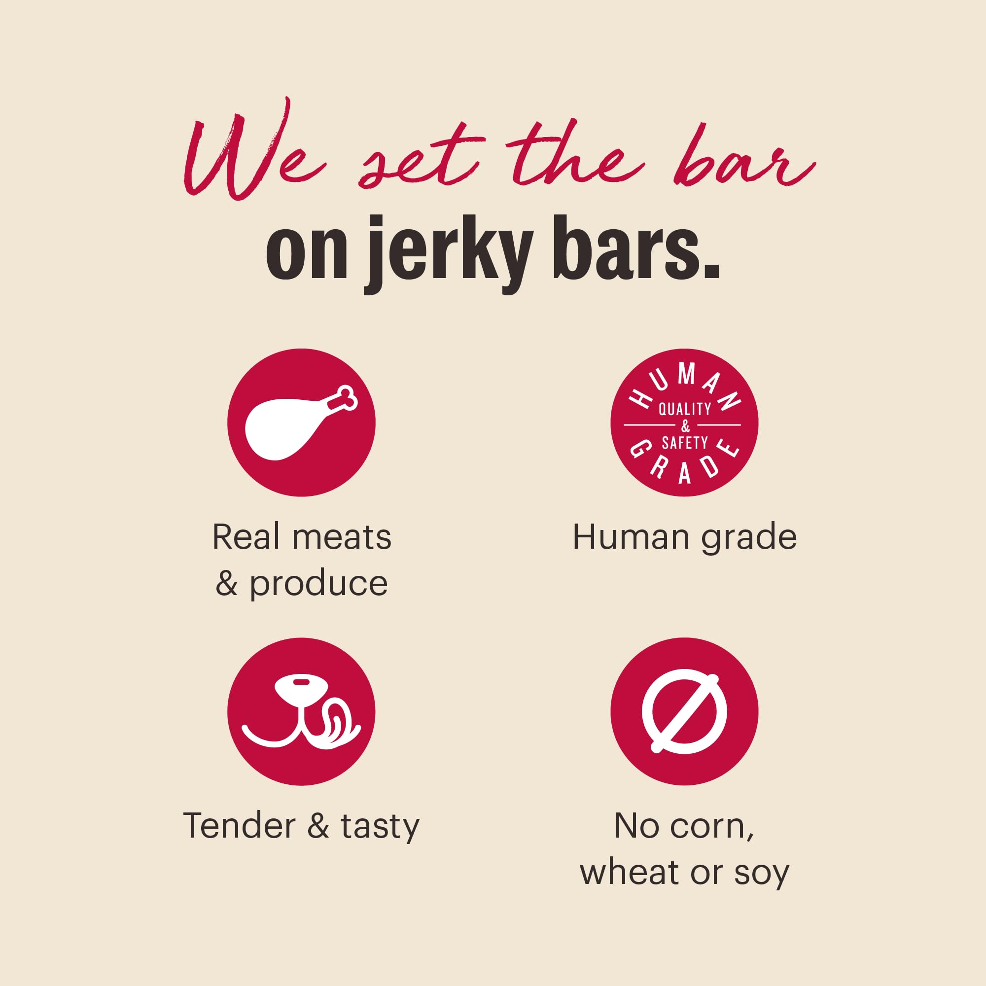 Made in the USA label appears with The Honest Kitchen Jerky Harvest Mini Bars.