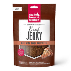 The Honest Kitchen Just Jerky Beef Treats pouch, a high-protein dog reward.