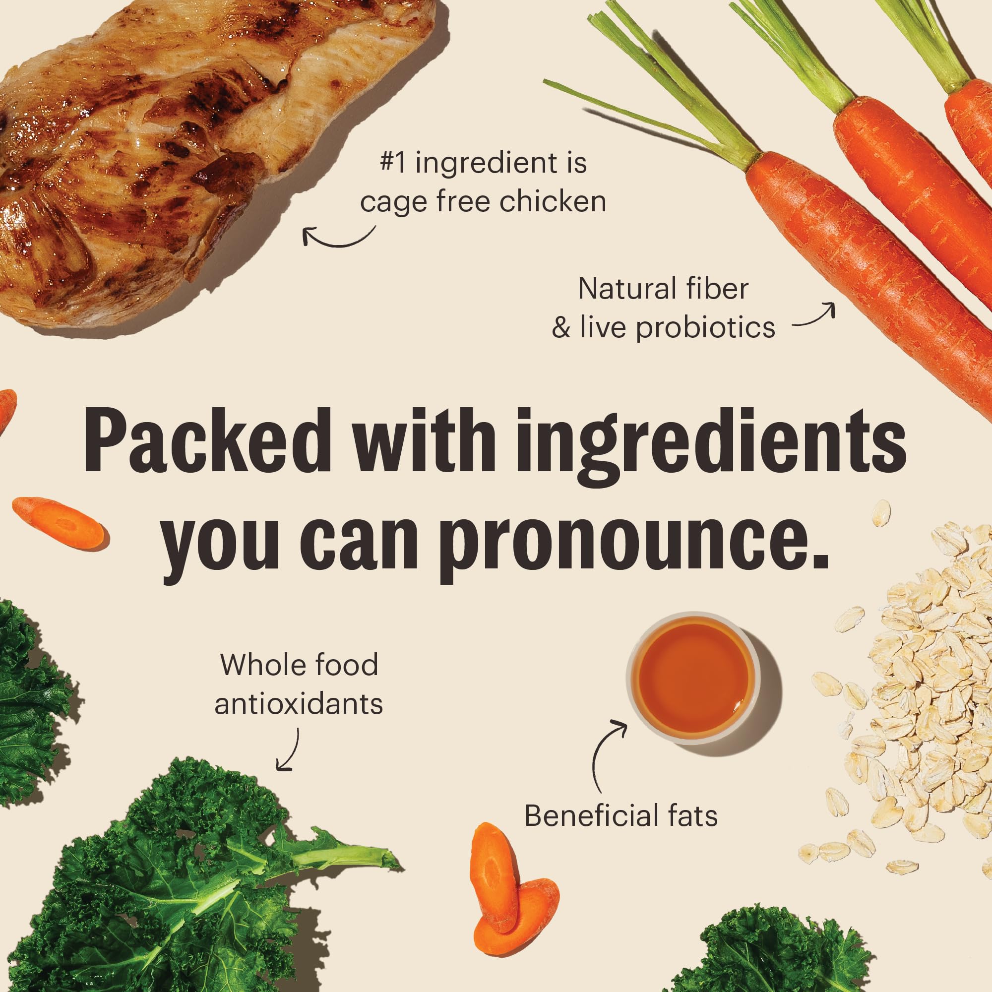The Honest Kitchen no artificial preservatives or GMOs for a clean, natural diet